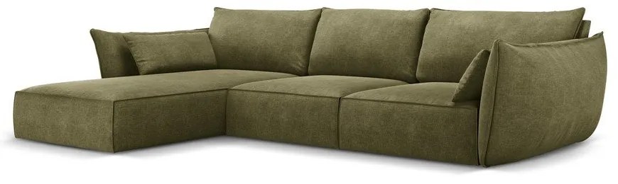 Zöld sarokkanapé (bal oldali) Vanda – Mazzini Sofas