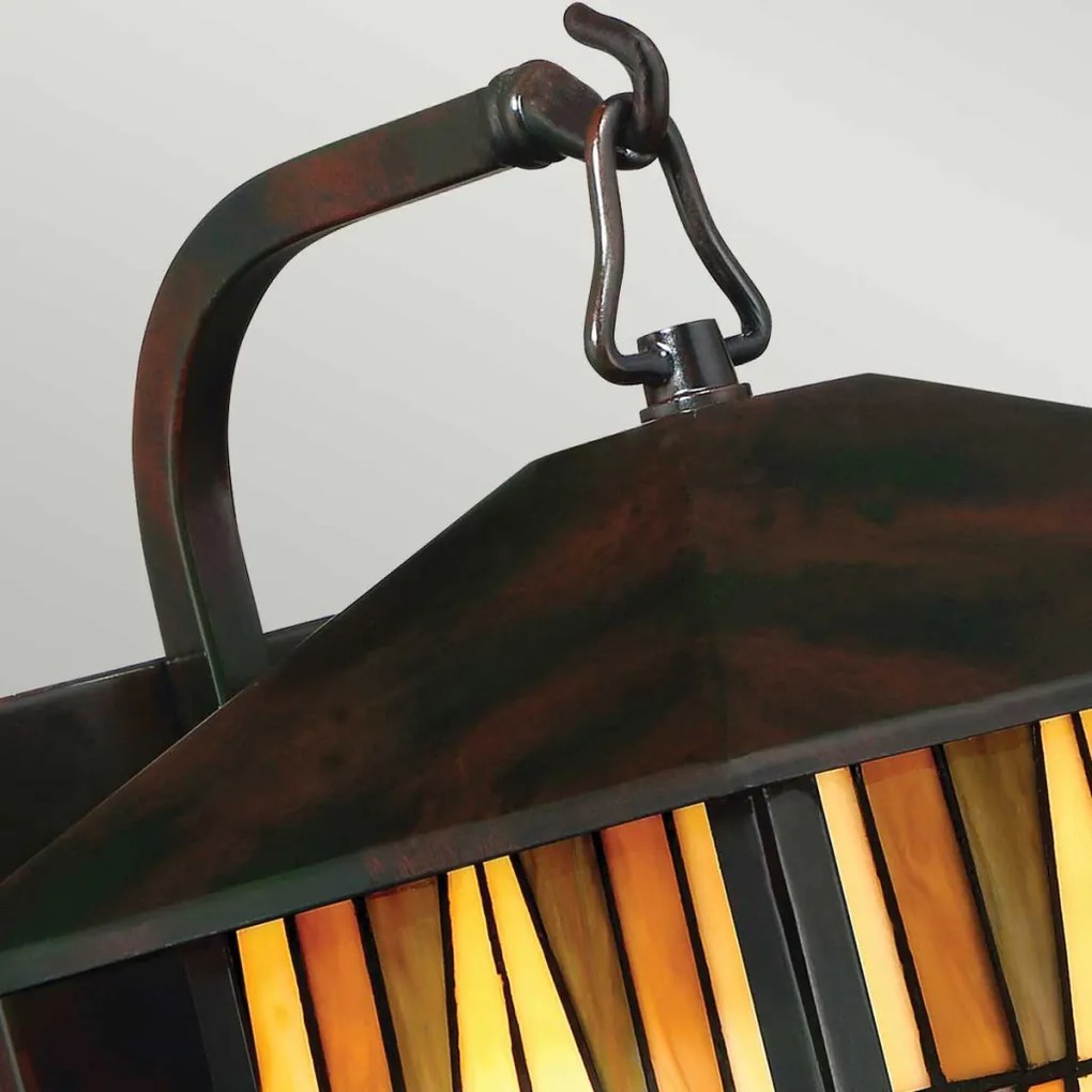 ELSTEAD QZ-INGLENOOK2-M INGLENOOK Klasszikus Kültéri Fali Lámpa Barna E27 IP44