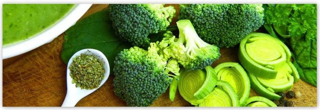 Poszterek 200x66 Zöld zöldségek Egészség