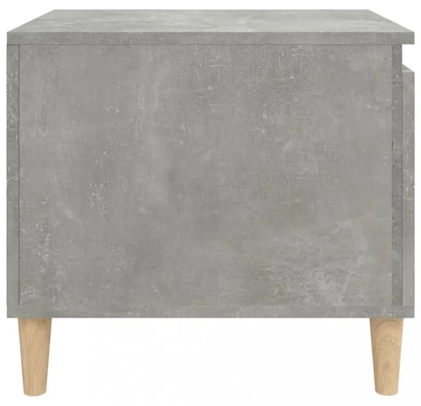 betonszürke szerelt fa dohányzóasztal 100 x 50 x 45 cm
