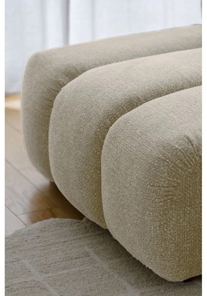 Bézs sarokkanapé (jobb oldali-U alakú) Shell – Miuform