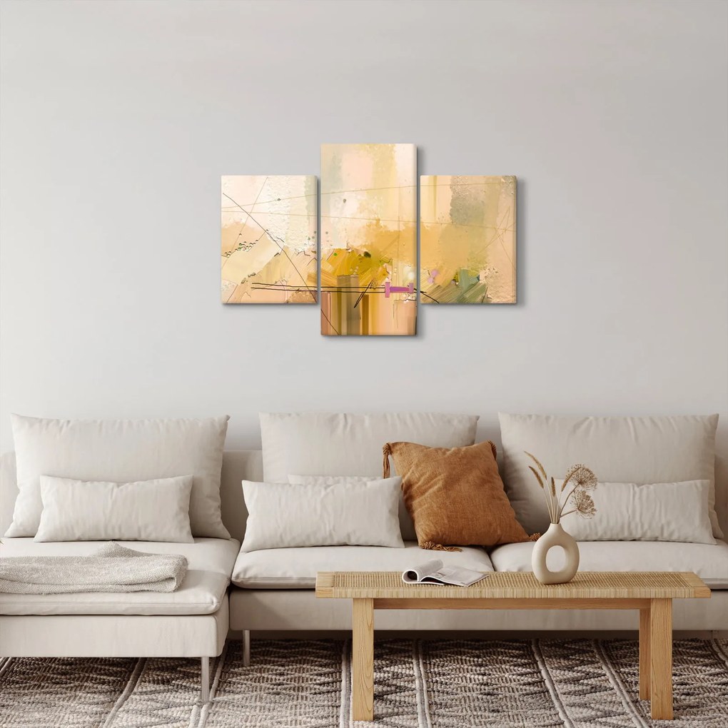 Kép - absztrakció, olajfestmény (90x60 cm)