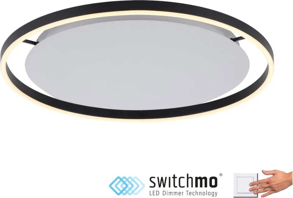ZUMA LINE 15392-13 RITUS Kerek Mennyezeti Lámpa Antracit LED IP20