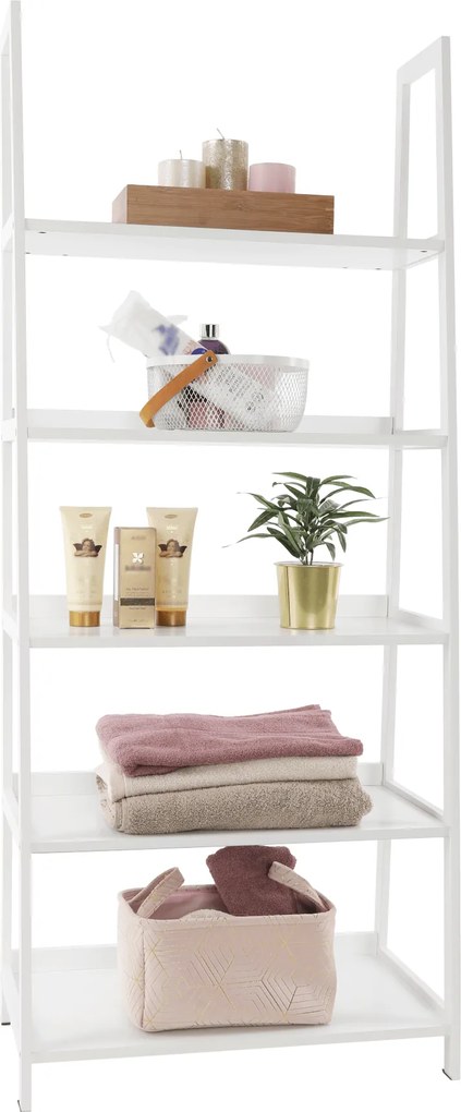 5 polcos állvány, fehér, REON TYP 3