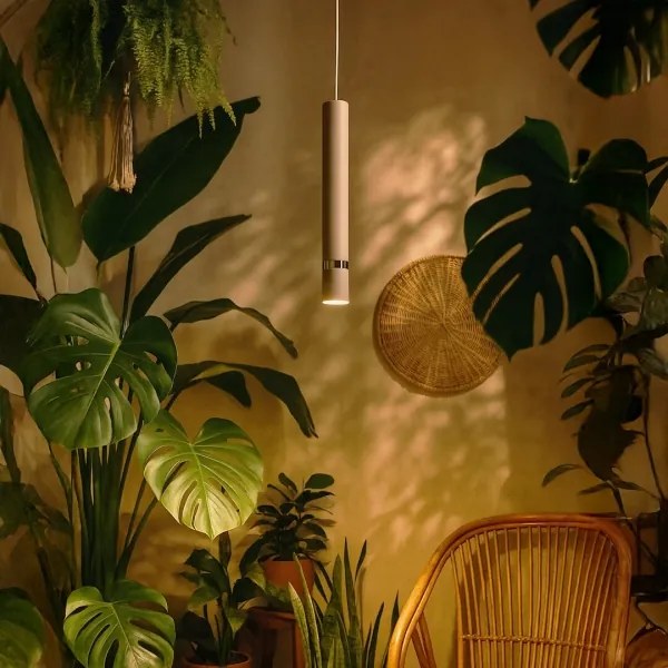 Brilagi - Csillár zsinóron POKER 1xGU10/25W/230V bézs