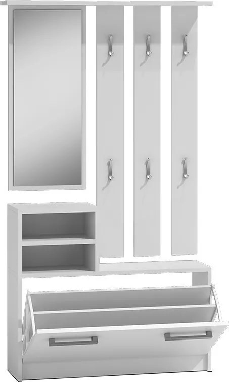 GAR előszobafal, fehér