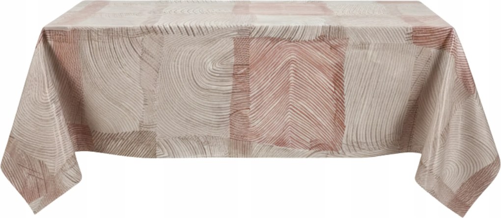 Abrosz 90×140 cm-es, foltálló színes mintákkal az asztalon