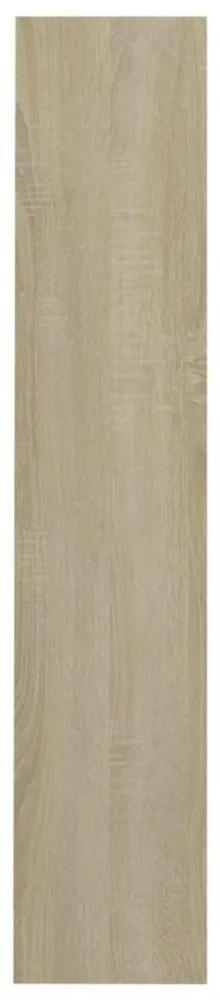 sonoma-tölgyszínű forgácslap fali cipősszekrény 60 x 18 x 90 cm
