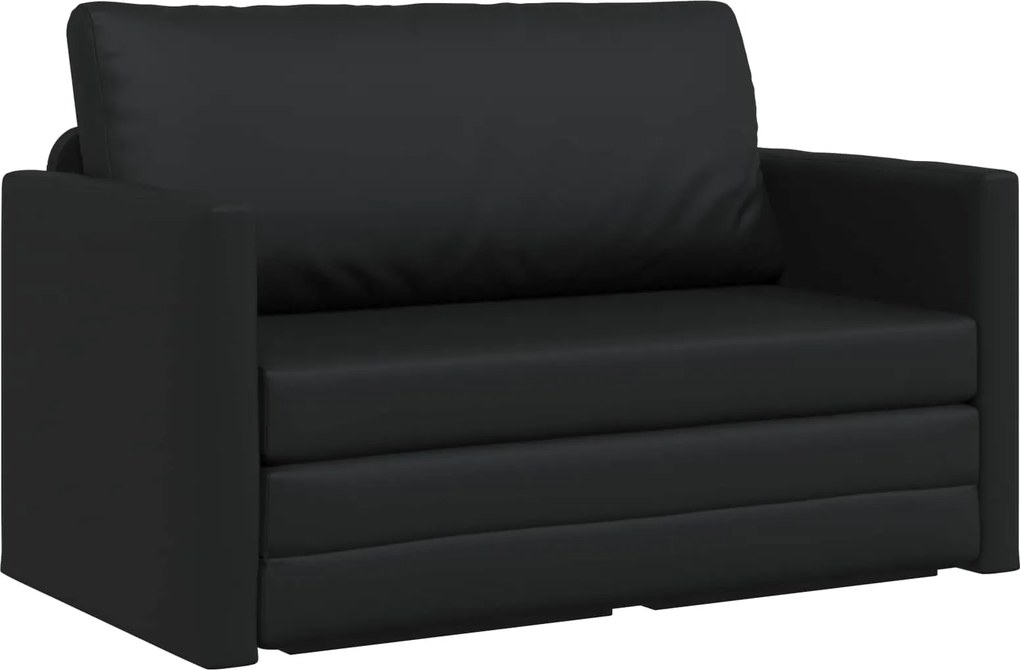 vidaXL Kanapéágy 110cm Fekete Mübőr