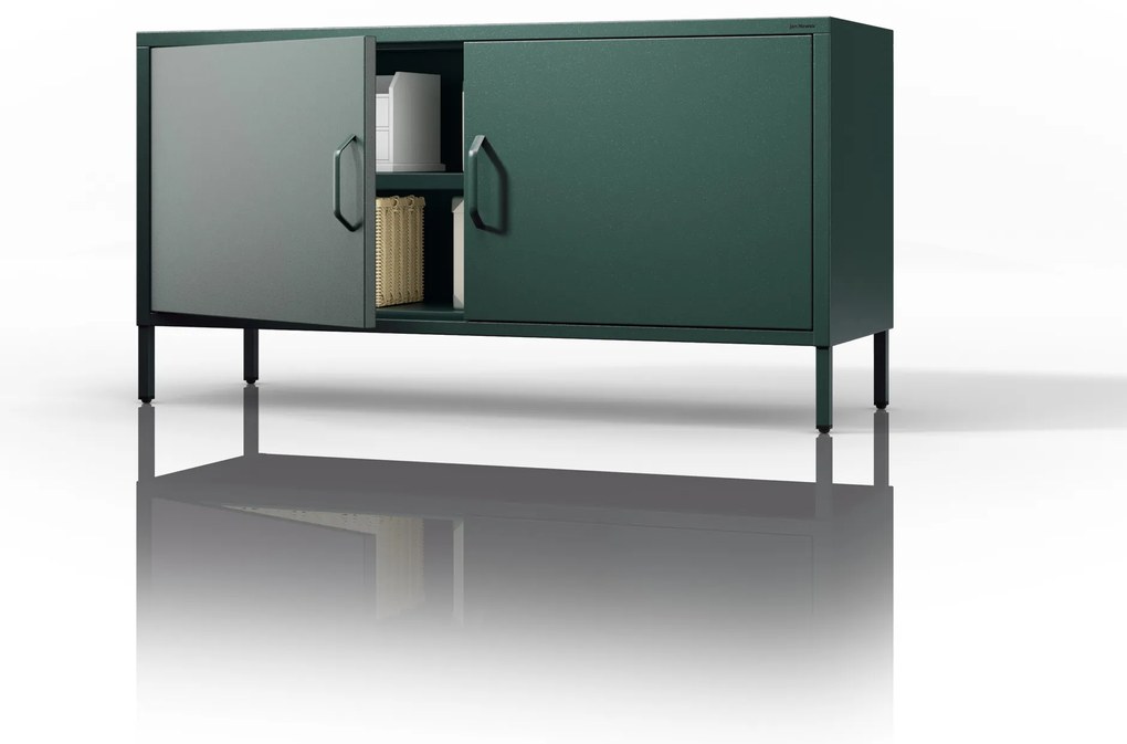 TV-szekrény lábakon ROSA, 1150 x 595 x 400 mm, Modern: palack zöld szín