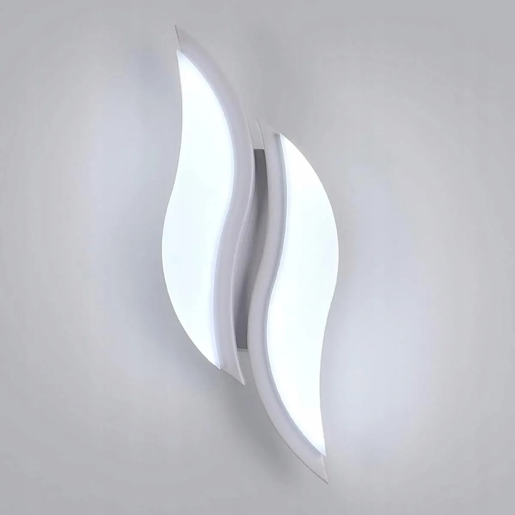 Kinkiet Biały Lampa Scienna Led Nowoczesna Do Sypialni Korytarz 6500K 12W