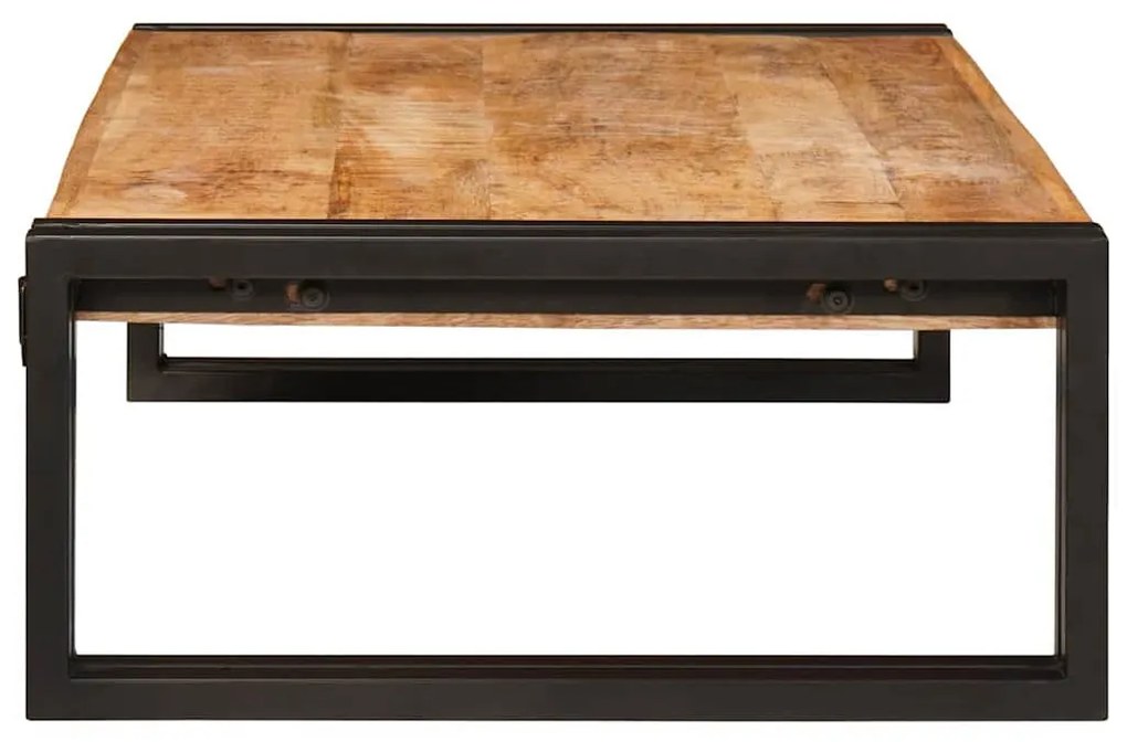 Fürdőszobai polc polcokkal 80 x 50 x 23 cm Tömör mangófa és vas