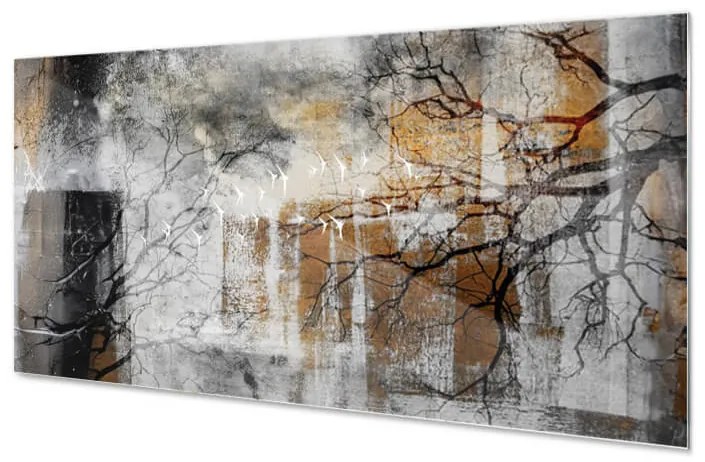Wallplex konyhahátfal Winter Art (Méret: 60x240)