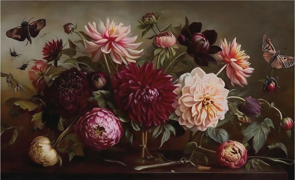 Fotótapéta Flizelin Fali Ragasztó Szett Virágos fenség 416x254 Ragasztó