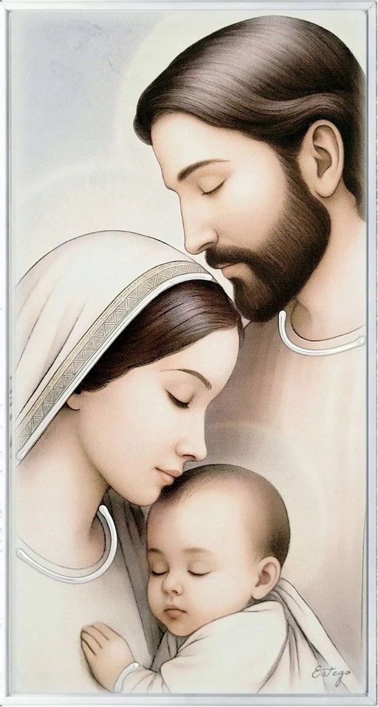 Keretbe festett Szent Család kép 63x33 cm Cikkszám: ES07156802