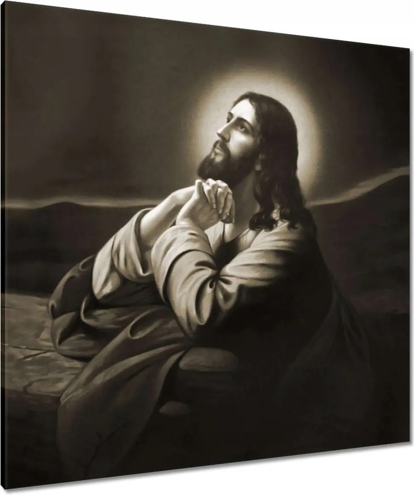 Vászonkép 90x90 Jézus imádkozik a kertben