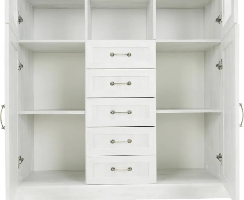 vitrines szekrény, északi sosna/vadtölgy, ROYAL W2D