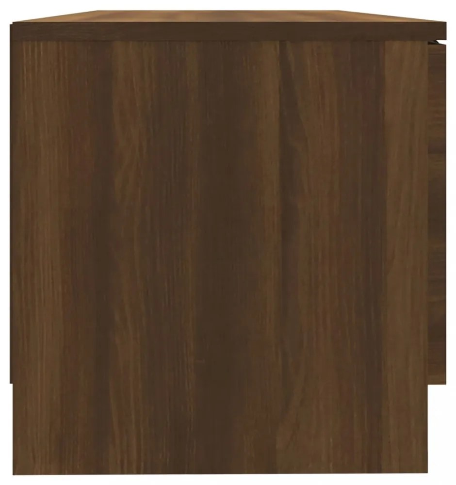 barna tölgy színű szerelt fa TV-szekrény 80 x 35 x 36,5 cm
