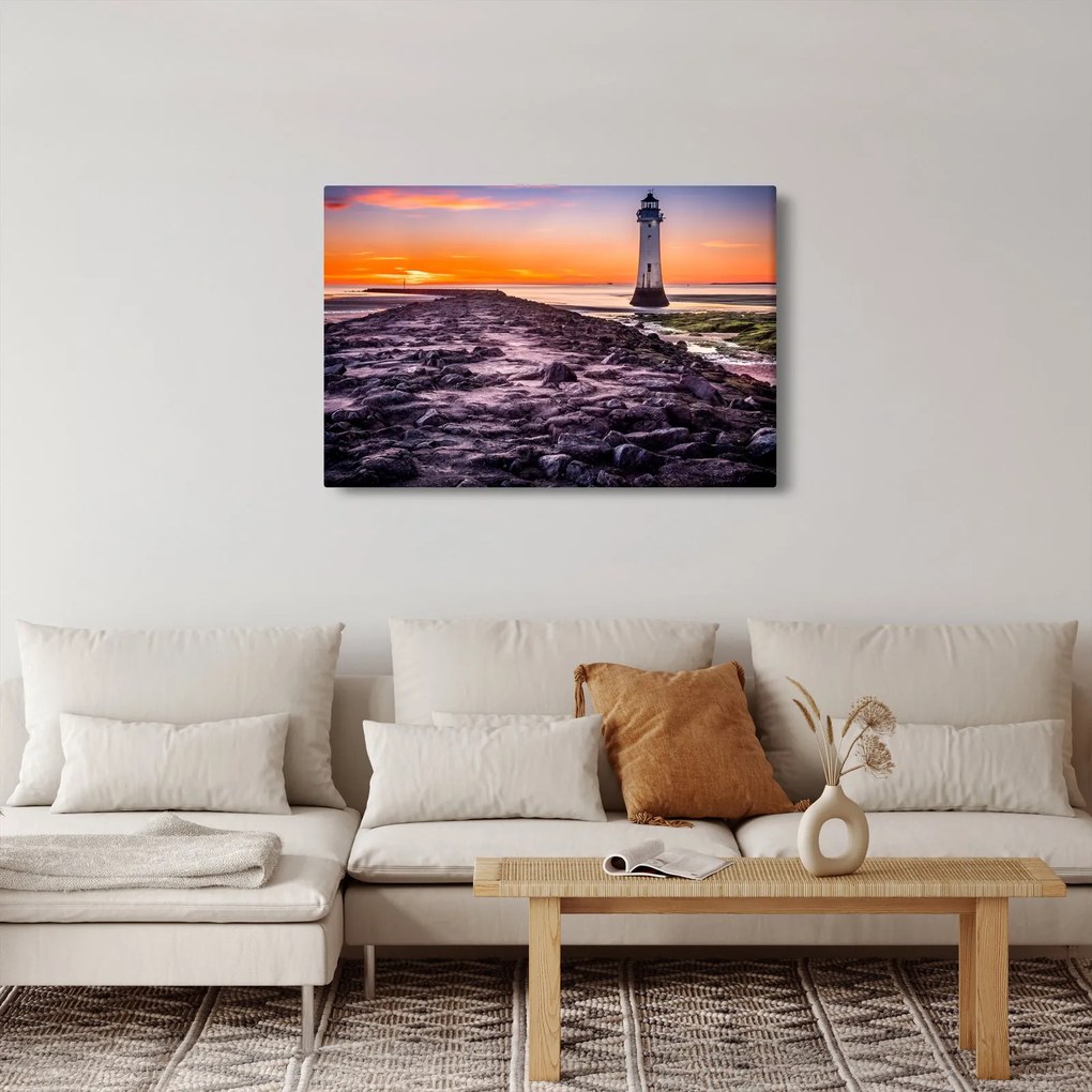 Világítótorony képe (90x60 cm)