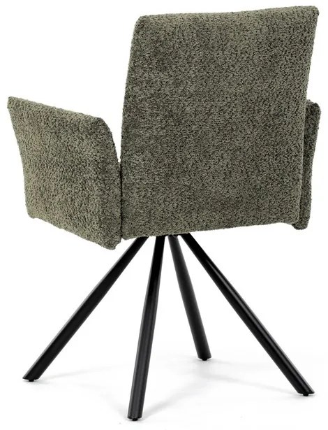 Zöld Bouclé Étkezőszék. DCH-W1117 GRN2