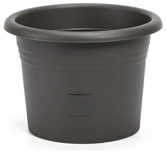 Plastia Öntözés nélküli virágcserép Narza átmérő40 cm, antracit, 40 cm átmérőjű