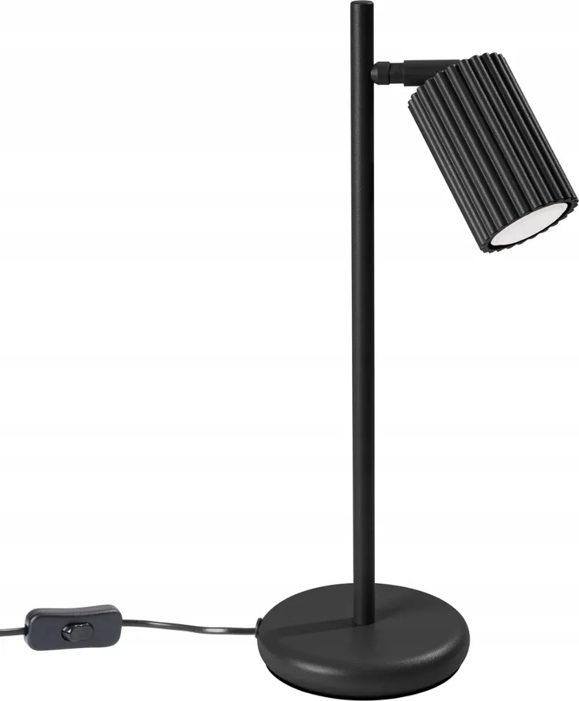Modern mozgatható asztali lámpa fekete 1xGU10 Karbon Sollux Lighting