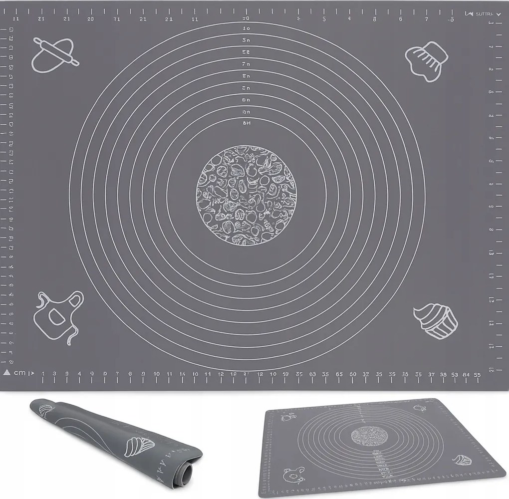 Szilikon Asztali Szőnyeg Nagy Tortaalátét Konyhai Méretekkel 70x50CM
