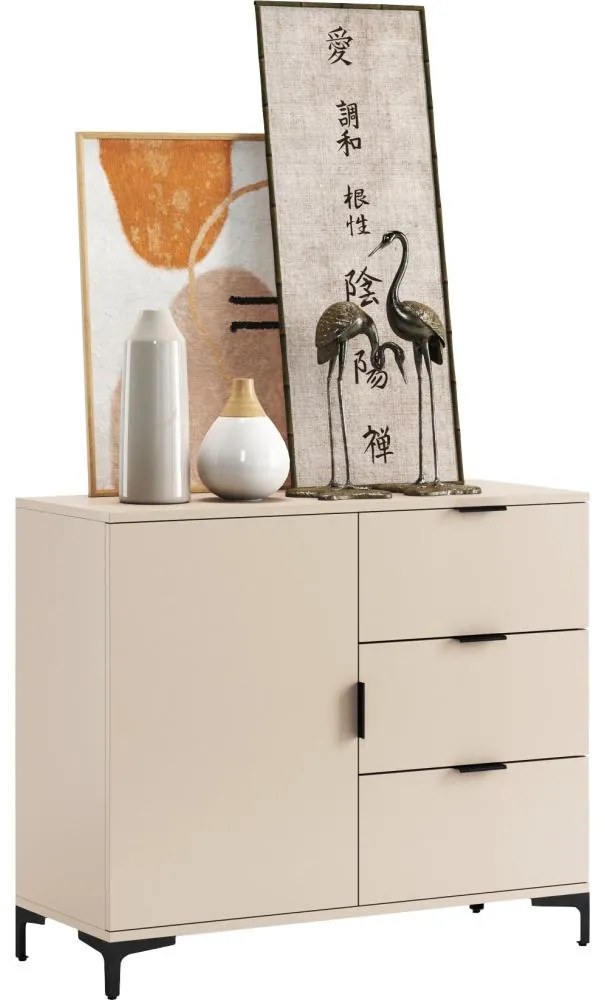 LORA fiókos komód, bézs