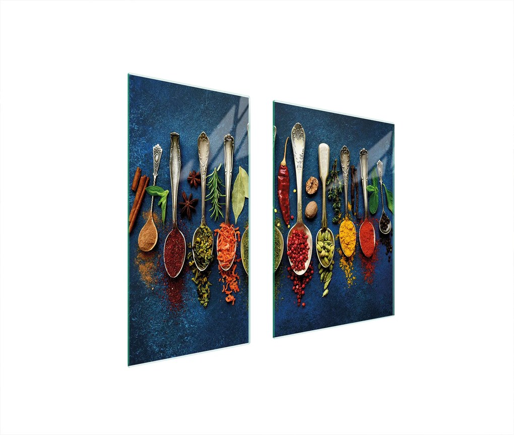 Üveg Védőlap Deszka 75x52 Fűszerek Edzett Üveg