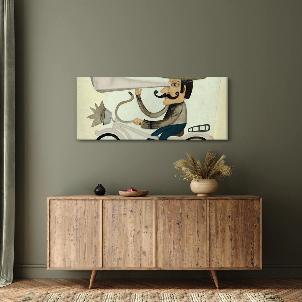 Csillagász kerékpáron (120x50 cm)