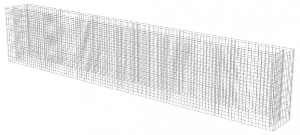horganyzott acél gabion magaságyás 540 x 50 x 100 cm
