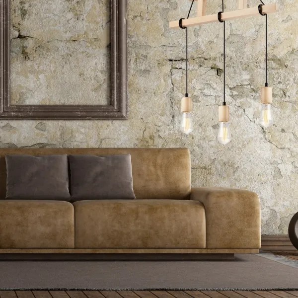 LEON 3xE27/60W/230V függeszték kábellel