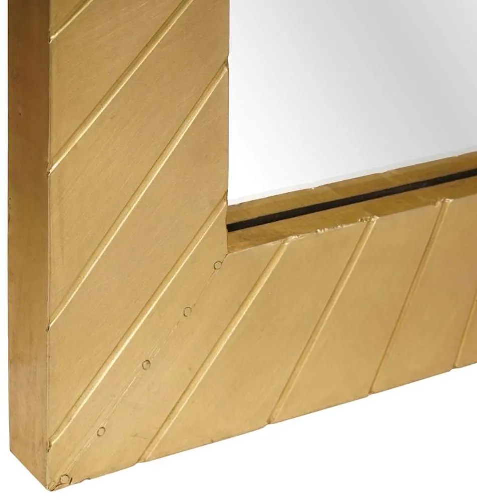 Fürdőszobai tükör tükörrel Fekete és Arany 50 x 2.5 x 70 cm