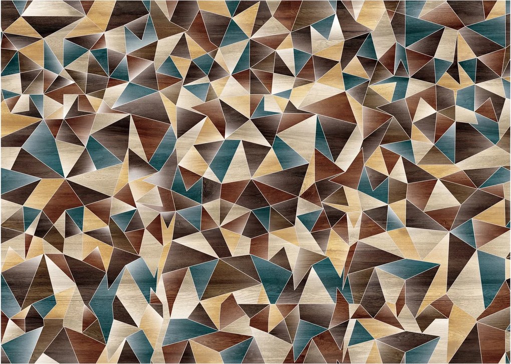 A háromszögek képe (üvegen) (70x50 cm)