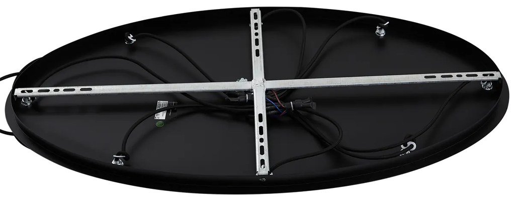 Modern függőlámpa fekete füstüveggel, 9 égős - Jia