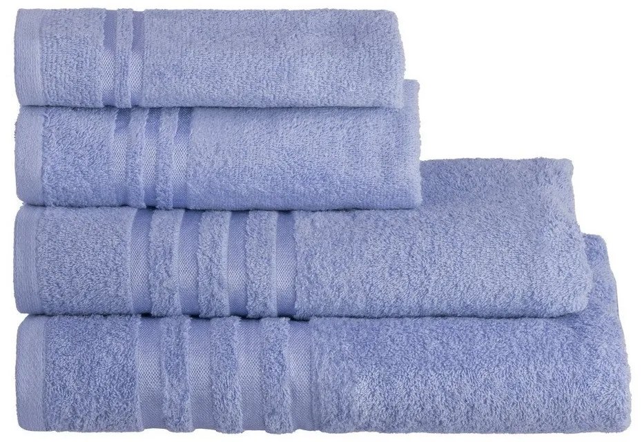 Kék frottír pamut fürdőlepedő 70x140 cm Simple – Casa Selección