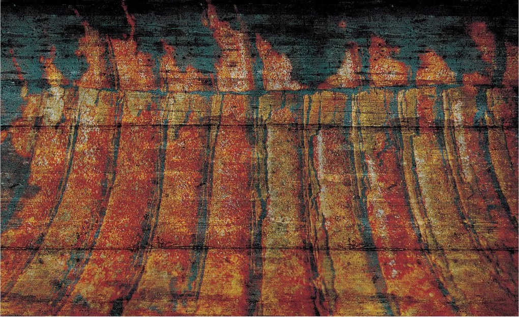 Fotótapéta flizelina Absztrakt Maszatok és árnyékok Színátmenetes hatás 208x146 +ragasztó