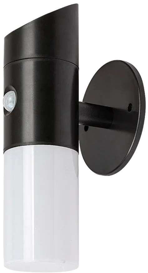 Rábalux Lutto 77030 mozgásérzékelős kültéri szolár falilámpa, 1W LED, 6500K, 65 lm,IP44