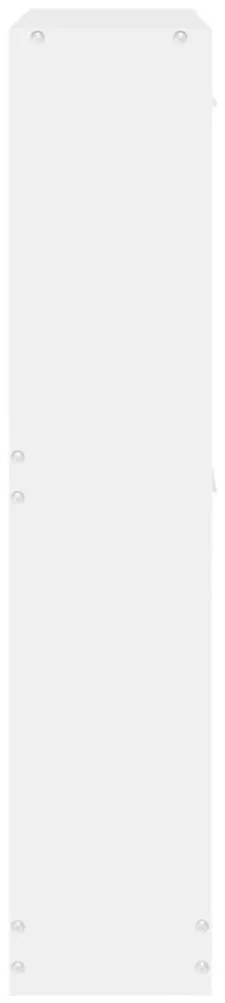 fehér, rétegelt fa cipősszekrény 59 x 17 x 81 cm