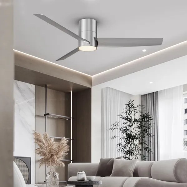 Immax NEO 07135-S-LED Mennyezeti ventilátor FRESH 18W/230V Wi-Fi Tuya króm + távirányító