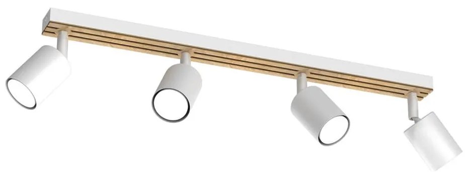 Spotlámpa TERRA 4xGU10/8W/230V fehér/tölgy