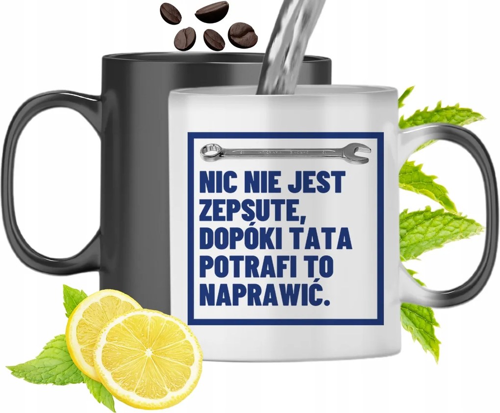 Mágikus Bögre Apukáknak Színváltós Nyomtatott Fotóval