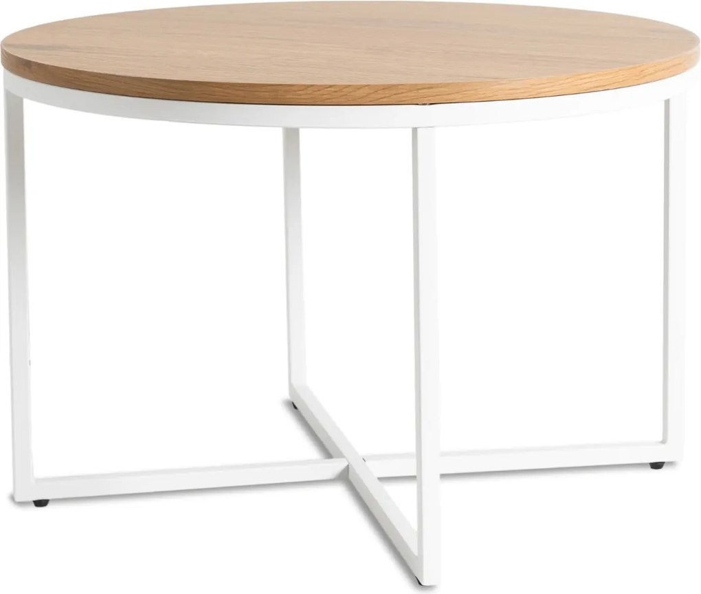 Asztal tölgy arany/fehér színben HANTEL