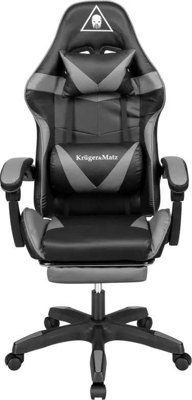 Kruger&Matz Warrior GX-150 fekete-szürke játékszék