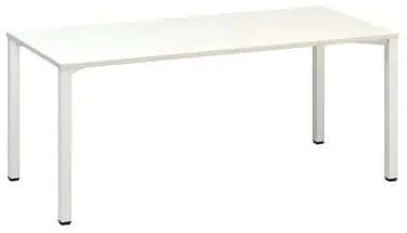 Alfa Office  Alfa 200 irodai asztal, 180 x 80 x 74,2 cm, egyenes kivitel, fehér mintázat, RAL9010%