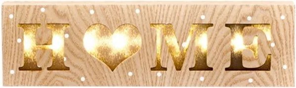 Sweet Home felfüggeszthető fából készült dekorációs világítás - Dakls