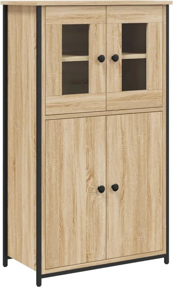 vidaXL sonoma tölgy szerelt fa magasszekrény 62 x 32 x 106,5 cm