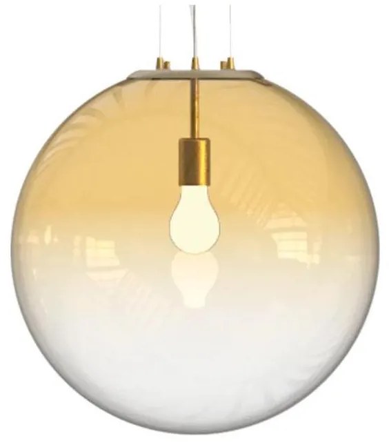 Ideal Lux - Csillár zsinóron MAPA 1xE27/42W/230V átm. 50 cm arany/füstös