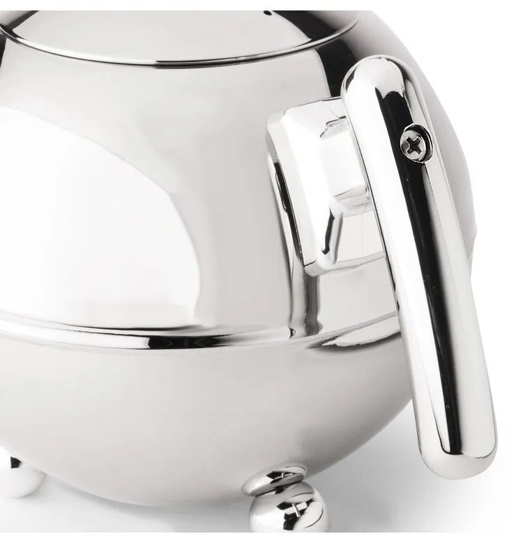 Ezüstszínű rozsdamentes acél teáskanna 1,2 l Bella Ronde – Bredemeijer