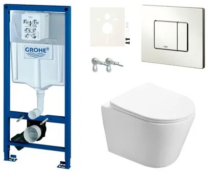 Fali WC szett Grohe előtétfalas szereléshez + SAT Infinitio WC SIKOGRSIN2S